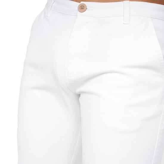 Crosshatch Heren Sinwood Chino Shorts (Wit) - Image 4
