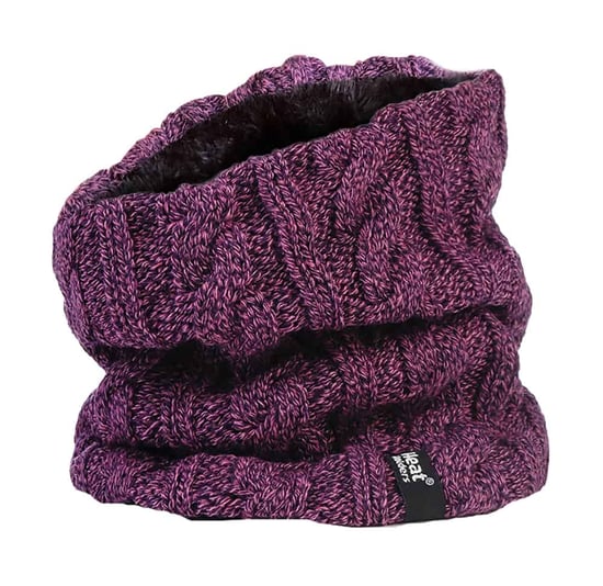 Heat Holders - Tjock kabelstickad fleecefodrad halsvärmare för damer - Image 1