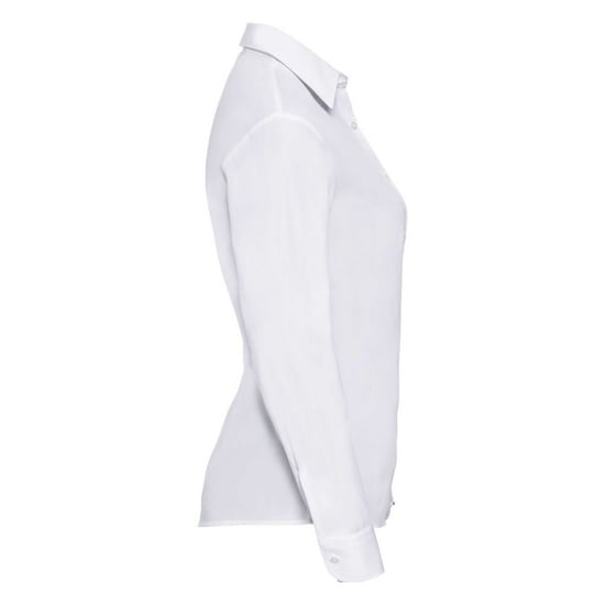 Russell Collection Dames/Dames Poplin Easy-Care Formeel Overhemd Met Lange Mouwen (Wit) - Image 3