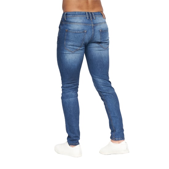 Crosshatch Mens Malcolm Slim Jeans (Stone Wash) - Image 4