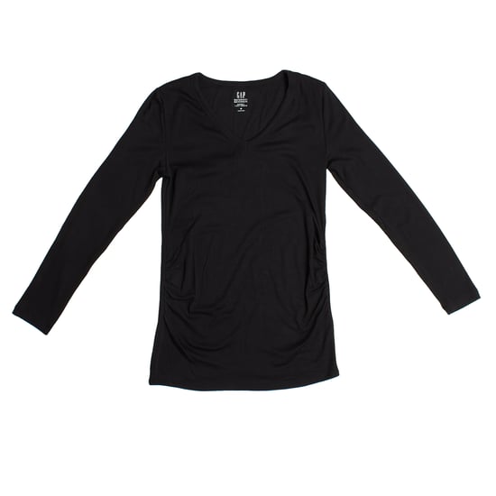 Modern maternity t-shirt with V-neck and long sleeves 719653 women