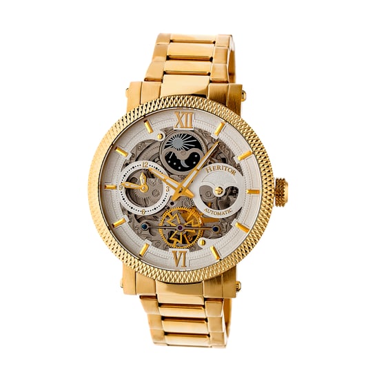 Heritor Automatic Aries Skeleton Dial Bracelet Watch - Image 1