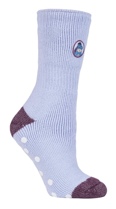 Värmehållare - Damer Tjocka Söta Mjuka Halkfria Inomhus Mysiga Eeyore Termiska Tofflor Sockor med Grips - Eeyore - Image 1