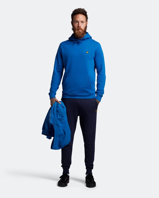 Lyle & Scott Pullover Hoodie in Blue - Image 3