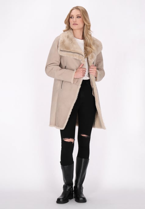 Dreimaster Jas Dames beige - Image 2