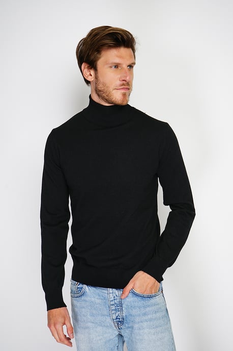 GB - William de Faye - turtleneck - Black - Image 4