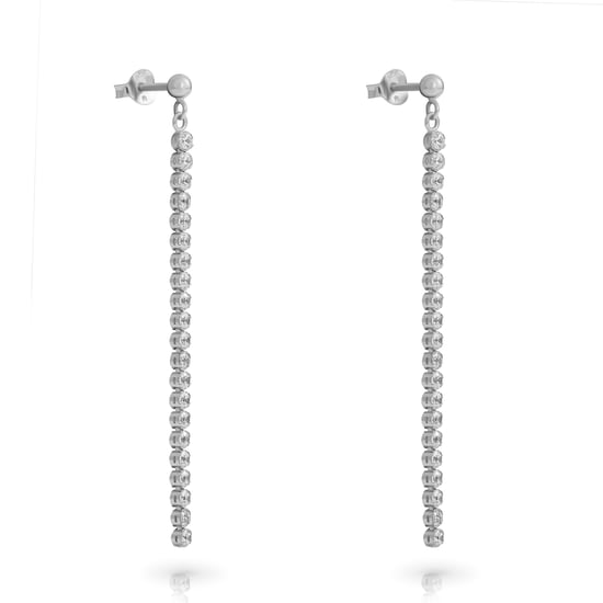 Orphelia 'Glitter' Women's 925 Sterling Silver Drop Earrings - Silver ZO-7548
