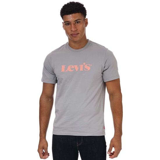 Men's Levis Relaxed Fit Logo T-Shirt in Grey