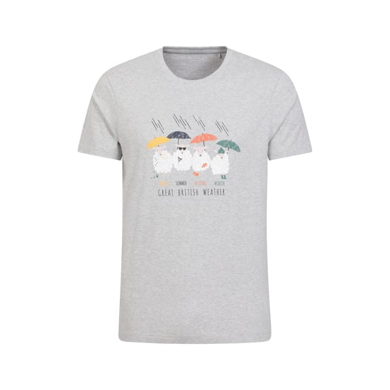 Mountain Warehouse Mens Great British Weather T-Shirt (Grey)