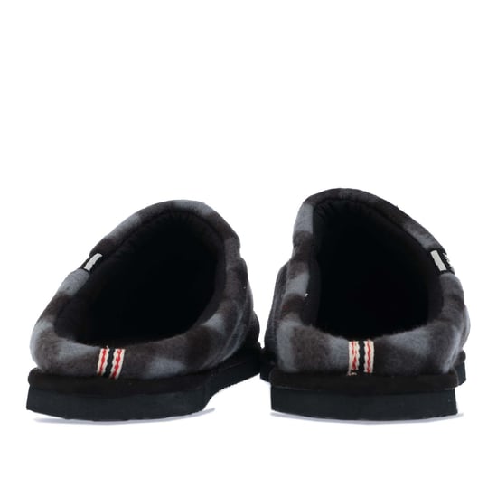 Men's Jack Jones Check Slipper in Grey