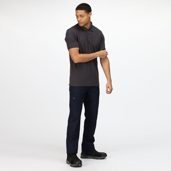 Regatta Classic Mens 65/35 Short Sleeve Polo Shirt (Seal Grey)