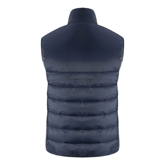 Lyle & Scott Golden Eagle Logo Navy Blue Wadded Gilet - Image 2