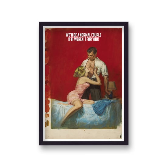 Pulp Friction We'd Be A Normal Couple Pink Negligee Red