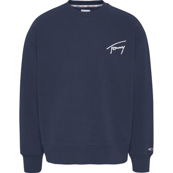 Tommy Jeans Sweaters Signature Crew Sweater Blue - Image 1