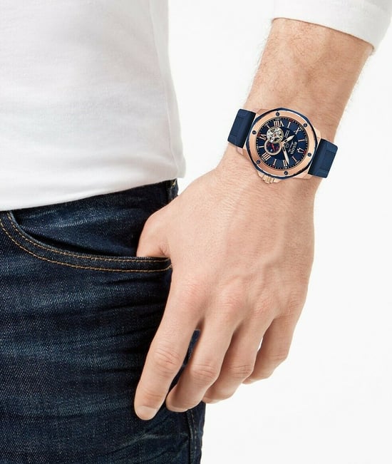 Bulova Marine Star Men's Blue Watch 98A227 - Image 4