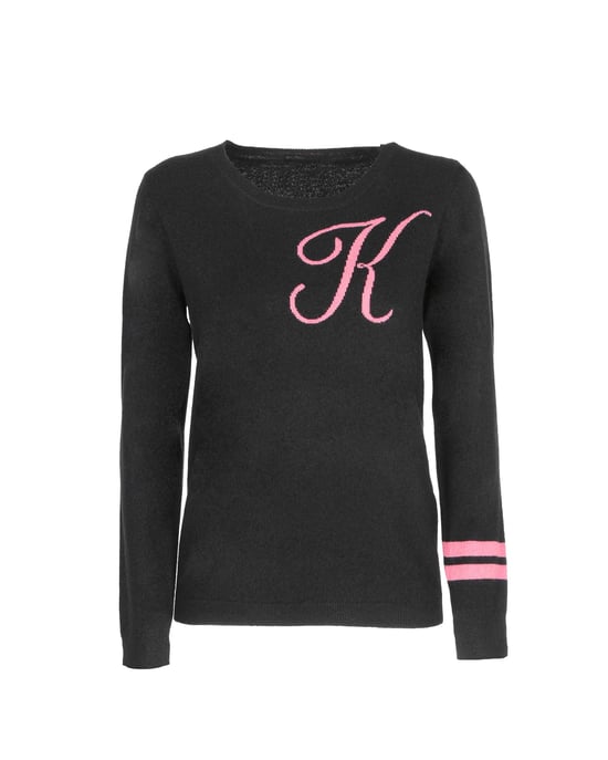 Crown Of Edinburgh Cashmere Crew Neck Sweater Stockbridge Black K