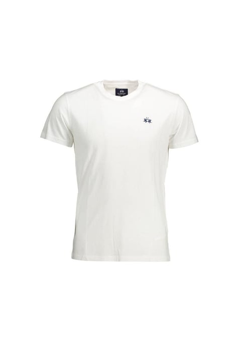 La Martina Men's White Cotton T-Shirt