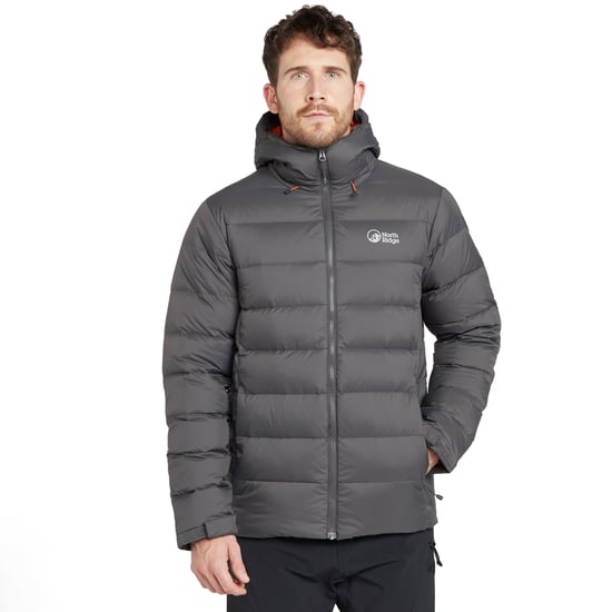 North Ridge Men's Tech Down II Puffer Jacket with Removable Adjustable Hood