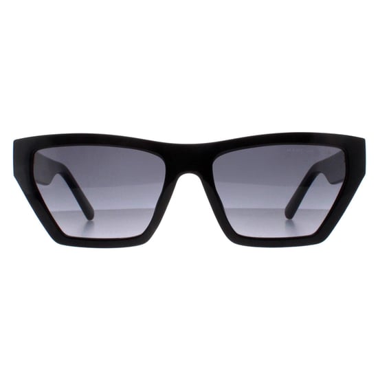 Marc Jacobs Cat Eye Womens Shiny Black Dark Grey Gradient MARC 657/S