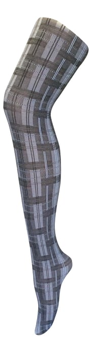 Sock Snob Dames80 denier ondoorzichtig patroon panty's - Skye Zwart / wit - Image 1