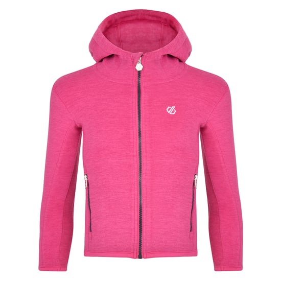 Dare 2b Girls Genesis Polyester Full Zip Hooded Fleece Jacket