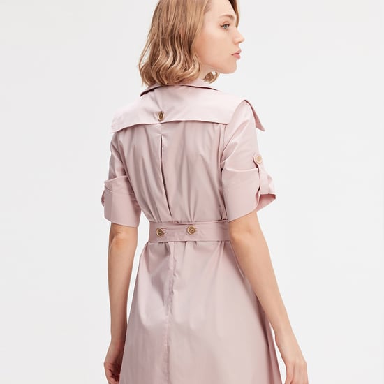 Klänning med trenchcoat i bomull - Image 4