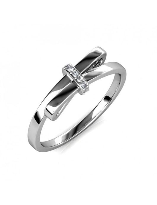 Luminous Bow ring - Oostenrijks kristal - Image 1