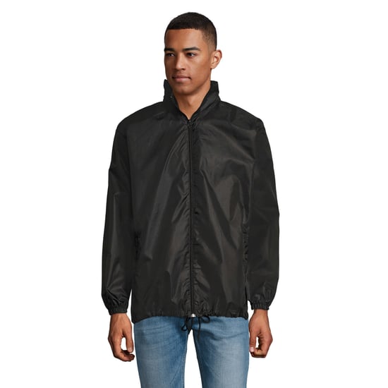 SOLS Unisex windjack met shift voor volwassenen (Zwart) - Image 1