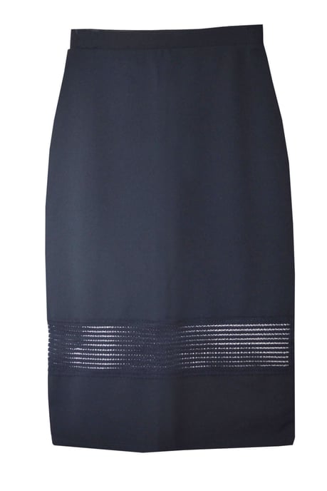 Lace Inset Bodycon Skirt