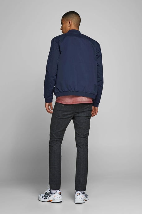 JACK & JONES ESSENTIALS bomberjack JJERUSH navy blazer - Image 3