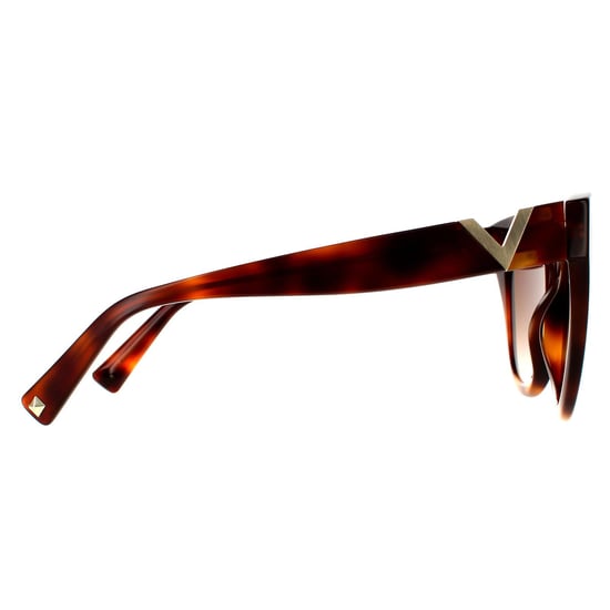 Valentino Cat Eye Dam Light Havana Brown Gradient Solglasögon - Image 4