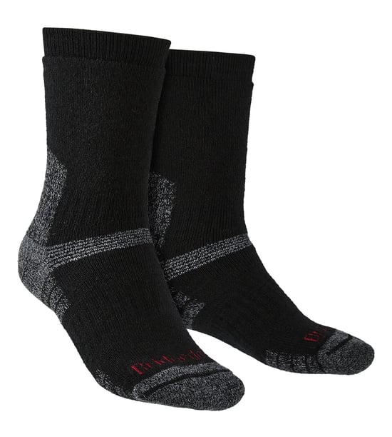 Bridgedale - Mens Outdoor Merino Wool Knee High Socks - Black - Image 1