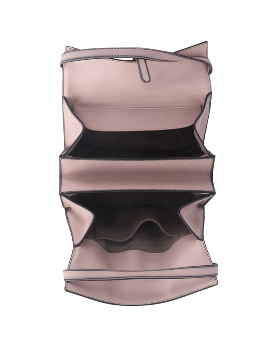 Bottega Veneta Double-Handle Woven Tote Bag in Pink Calfskin Leather - Image 5