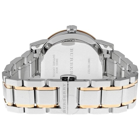 Burberry BU9127 Silver Dial Two-tone Ladies Watch