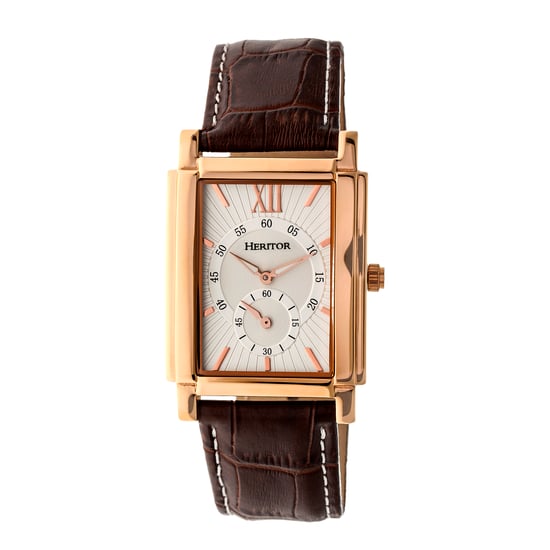 Heritor Automatic Frederick Leather-Band Watch
