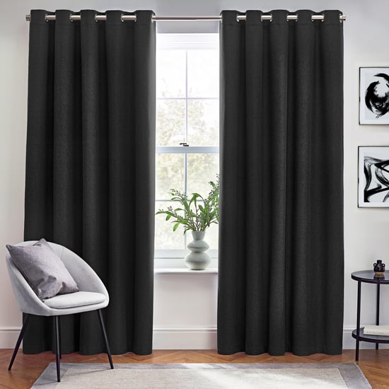 furn. Dawn Blackout Eyelet Curtains - Image 2