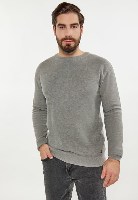 Dreimaster Pullover Men Grey melange - Image 3