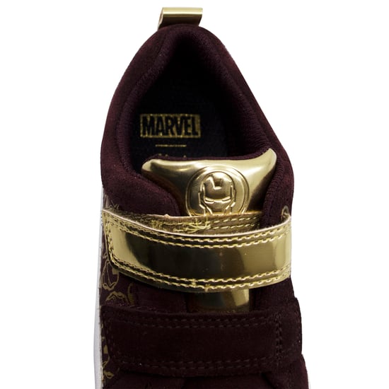 Clarks x Marvel City Hero Kids Burgundy Trainers