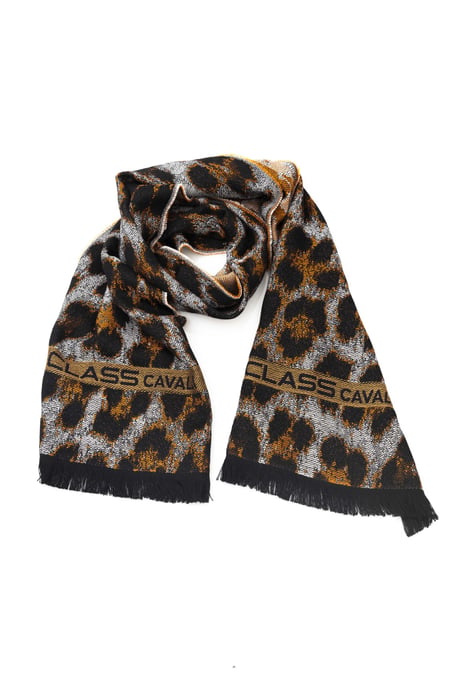 Cavalli Class Men's Brown Wool Scarf - Image 3