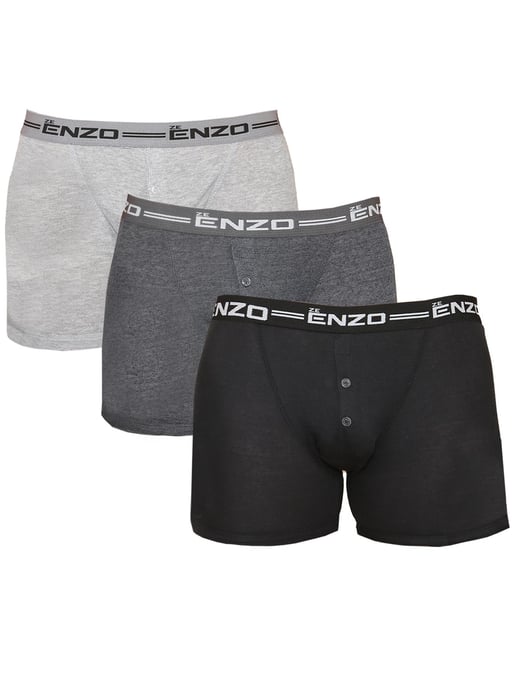 Enzo | Mens Boxers 3 Pack Assorted - Image 1