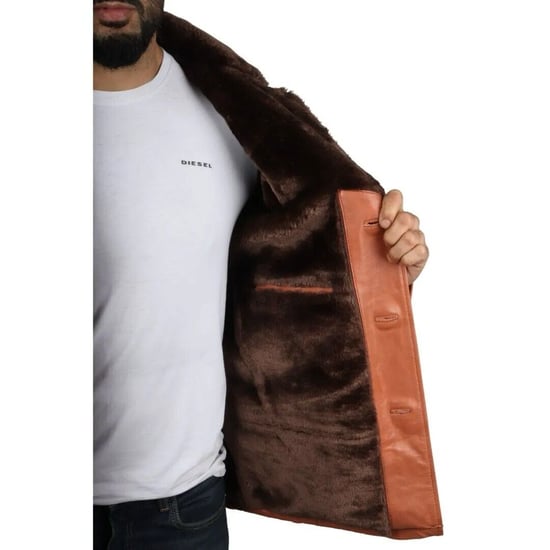 Men's Reefer Leather Blazer Jacket -Pablo