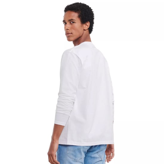 Russell Unisex Klassiek Effen T-shirt met lange mouwen voor volwassenen (Wit) - Image 2
