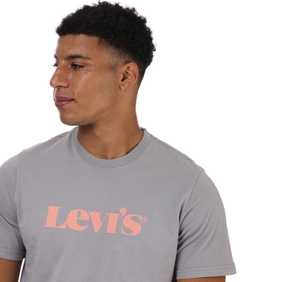 Men's Levis Relaxed Fit Logo T-Shirt in Grey