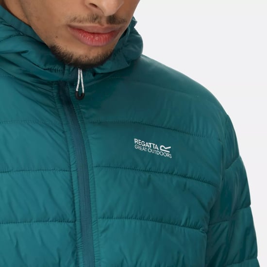 Regatta Mens Hillpack Hooded Lightweight Jacket (Pacific Green)