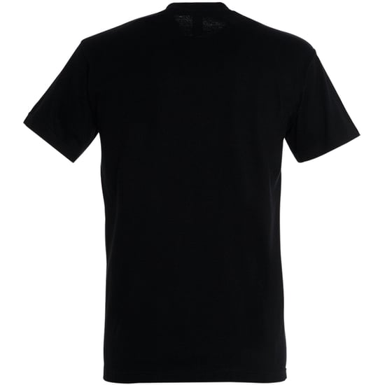 SOLS Mens Imperial Heavyweight Short Sleeve T-Shirt (Deep Black) - Image 2