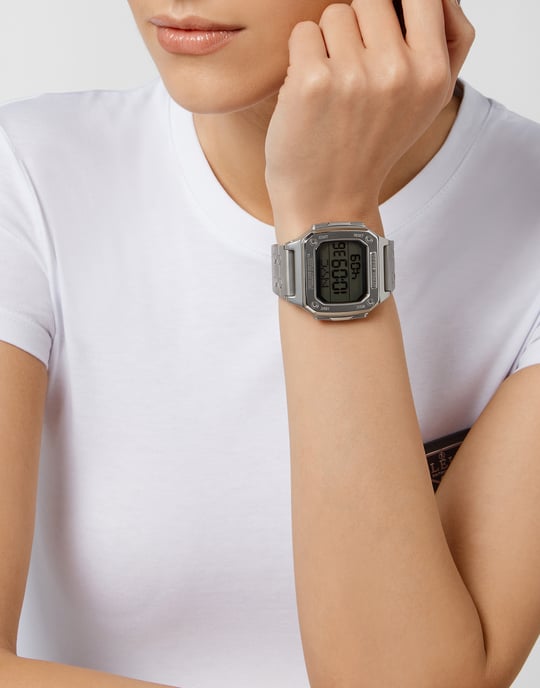 Philipp Plein Hyper $hock Unisex's Silver Watch PWHAA0521 - Image 3