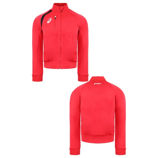 Asics Kids Red Track Jacket - Image 3