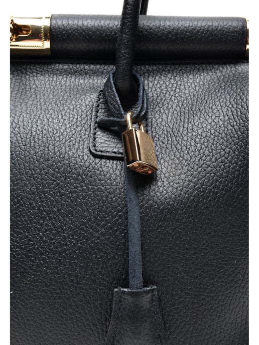 Renata Corsi SS22 RC 1754 Black Leather Bag - Image 3