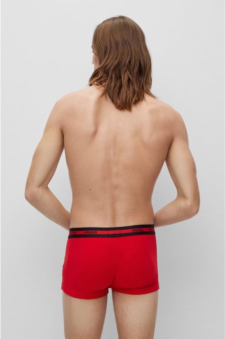 HUGO 3 Pack Men's Cotton Planet Trunk