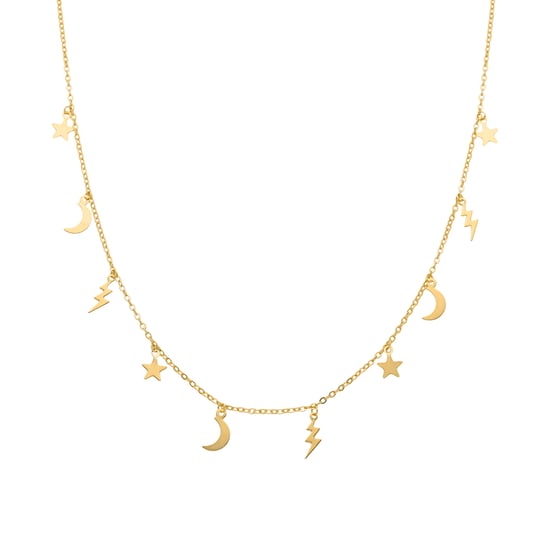 Luxenterhalsband i 18 karat gult guld - diaxi - Image 1